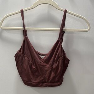 Urban Outfitters Maroon Crop Top